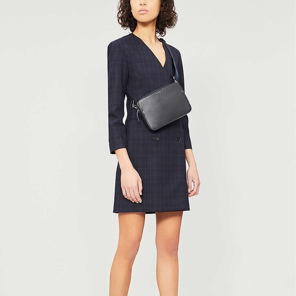 Maje Raliro check women coat dress S 36 - Picture 1 of 6
